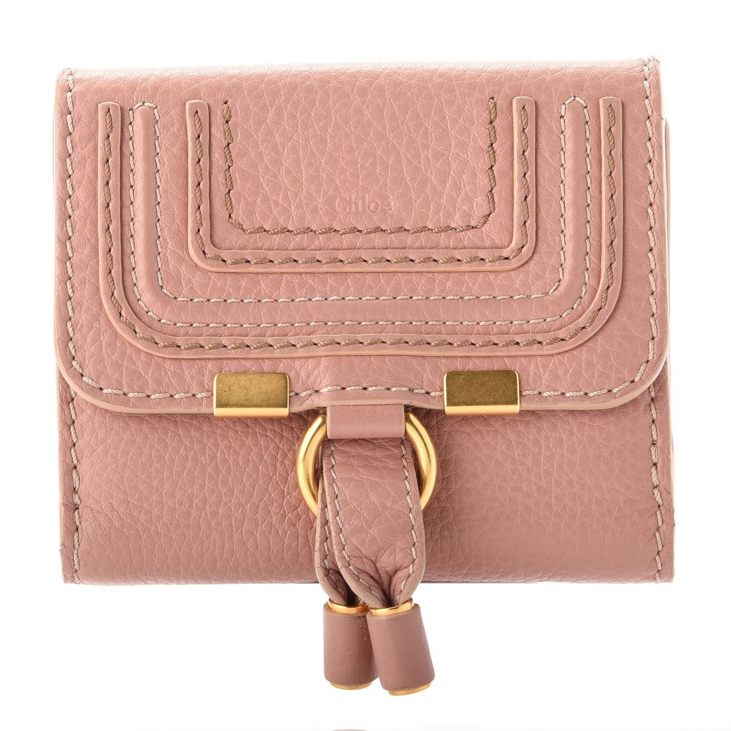 Chloe Grained Calfskin Marcie Square Wallet Anemone Pink 1 of 9