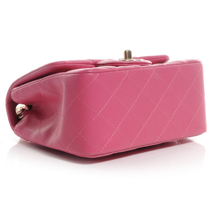 Chanel Lambskin Quilted Mini Square Flap Pink 5 of 9