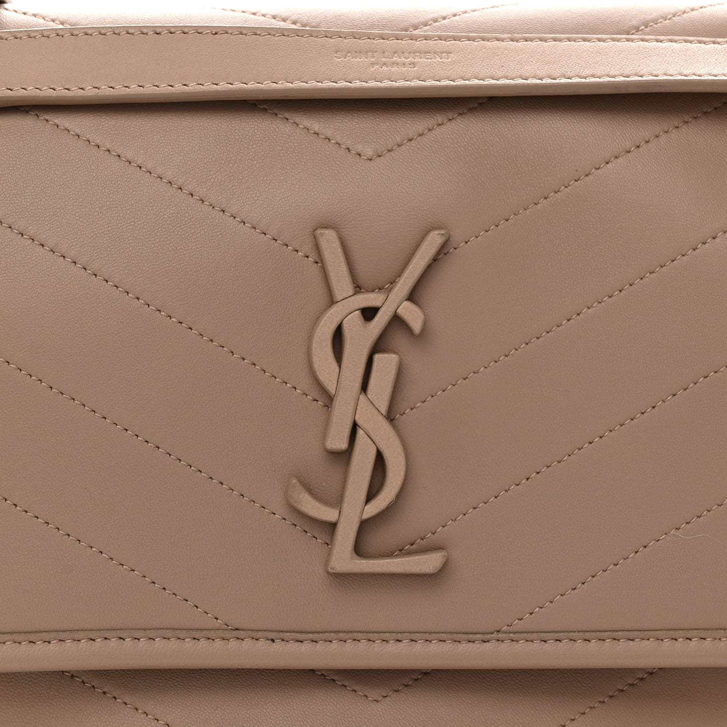 Lambskin Matelasse Monogram Medium Niki Chain Satchel Dark Beige