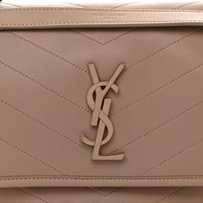 Saint Laurent Lambskin Matelasse Monogram Medium Niki Chain Satchel Dark Beige 8 of 11
