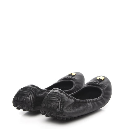 Louis Vuitton Calfskin Lemon Ballerina Flats 40 Black 4 of 9