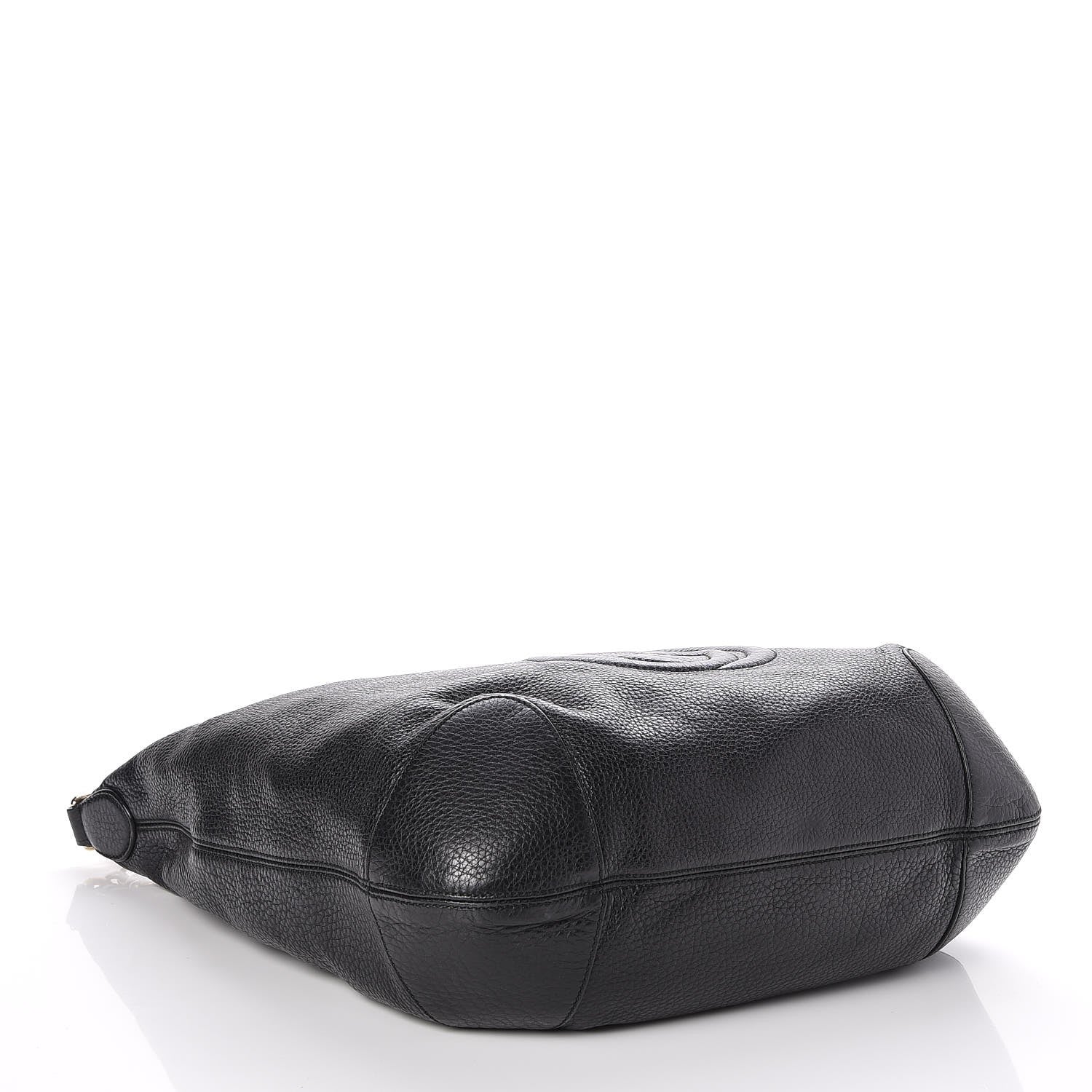 Gucci Pebbled Calfskin Medium Soho Chain Hobo Black 4 of 7