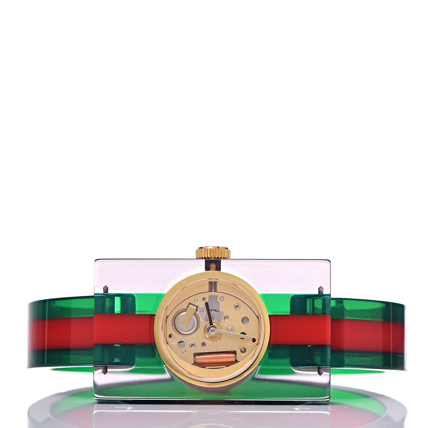 Gucci Stainless Steel Plexiglass 24mm Quartz Watch 3 of 6