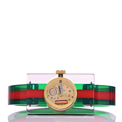 Gucci Stainless Steel Plexiglass 24mm Quartz Watch 3 of 6