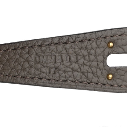 Hermes Taurillon Clemence Lindy 26 Etain 7 of 9
