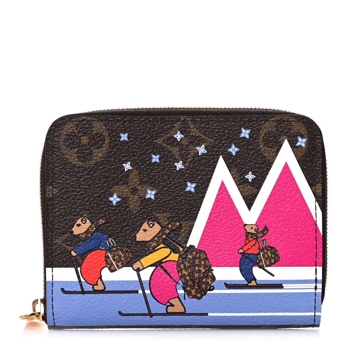 Monogram 2018 Christmas Animation Zippy Coin Purse