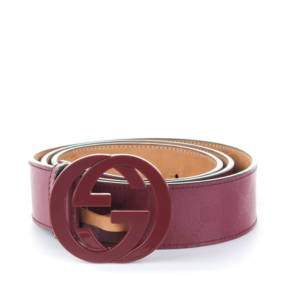 Gucci Imprime Monogram Interlocking G Belt 105 42 Rose Blush 1 of 6