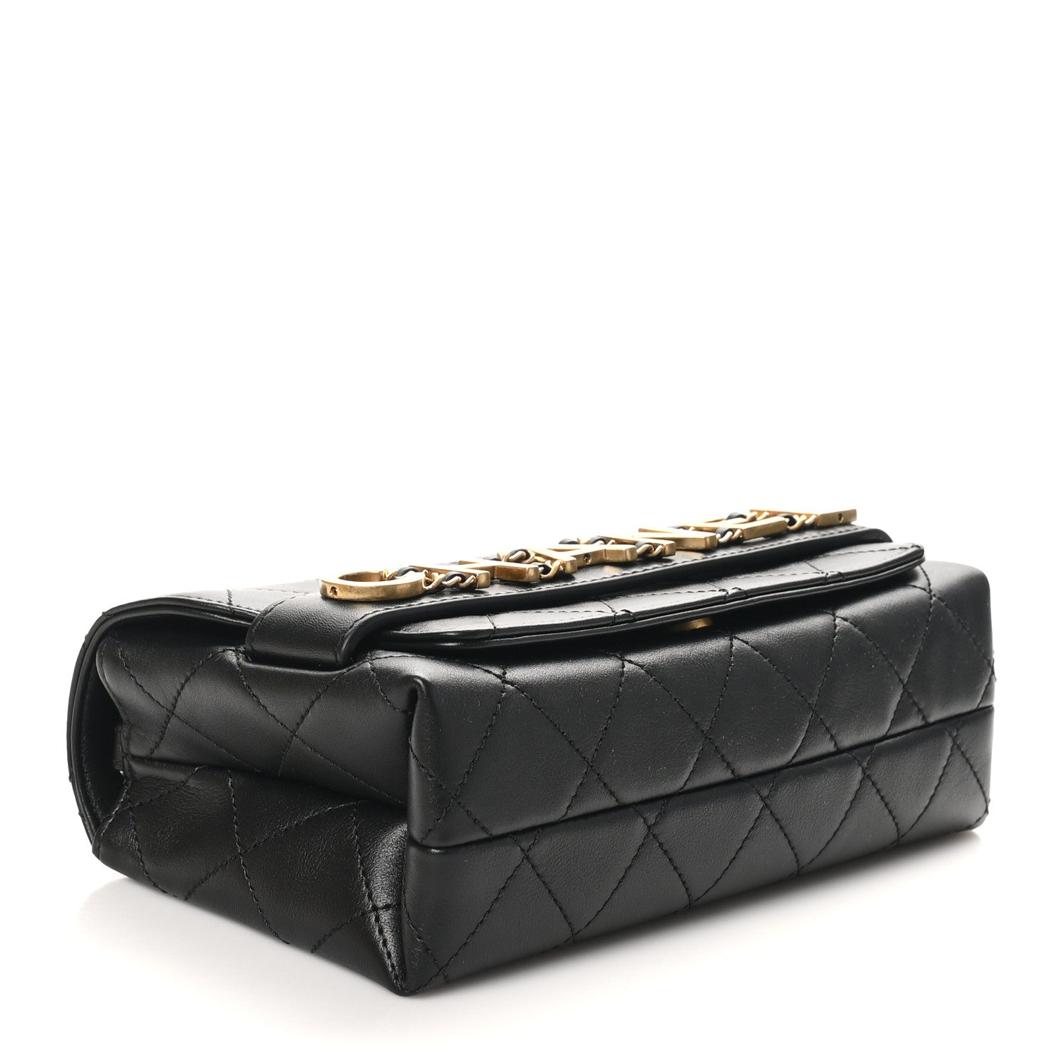 Chanel Calfskin Quilted Small Enchained Flap Black 4 of 11