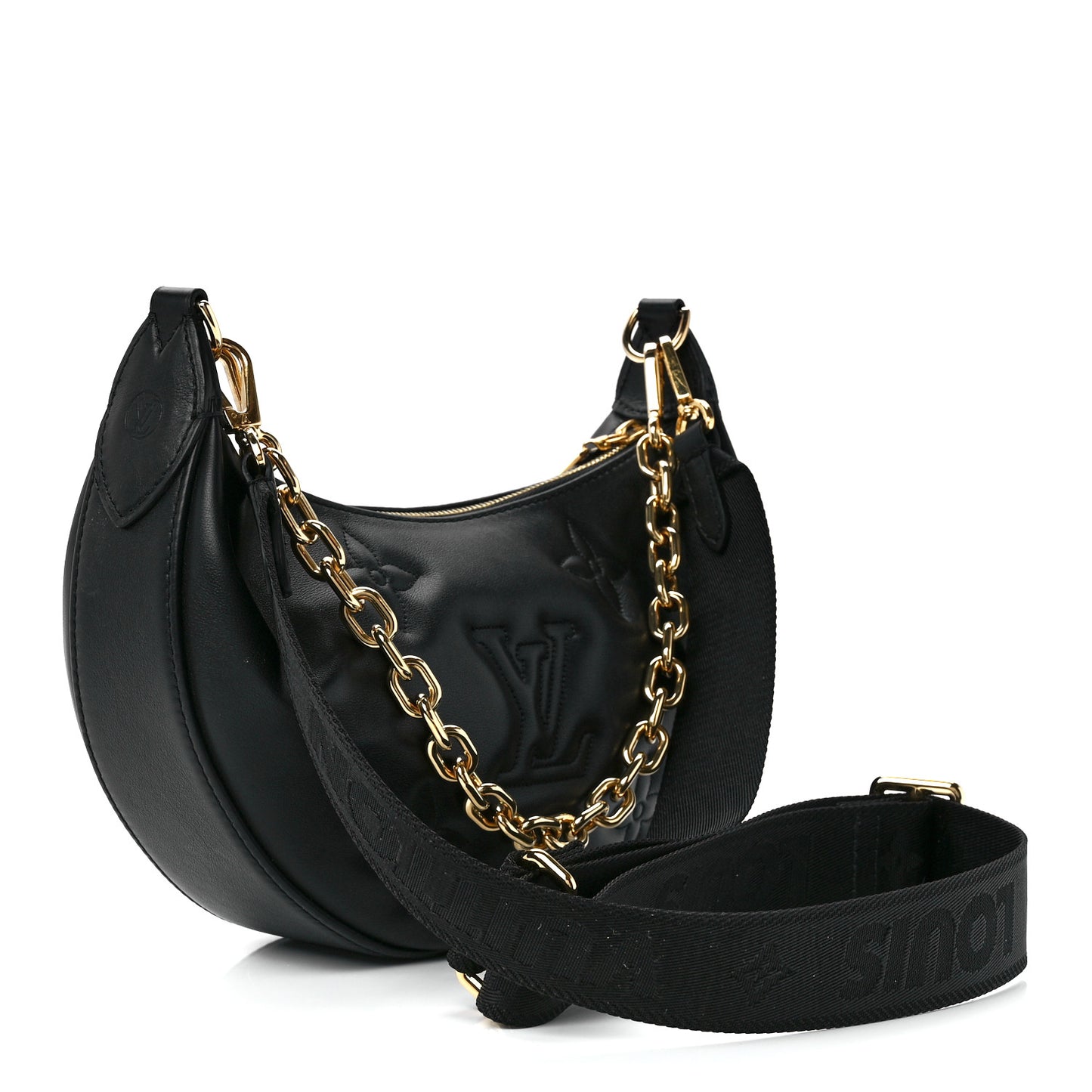 Calfskin Bubblegram Over The Moon Black