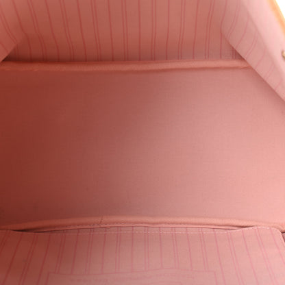Louis Vuitton Damier Azur Neo Neverfull MM Rose Ballerine 4 of 4