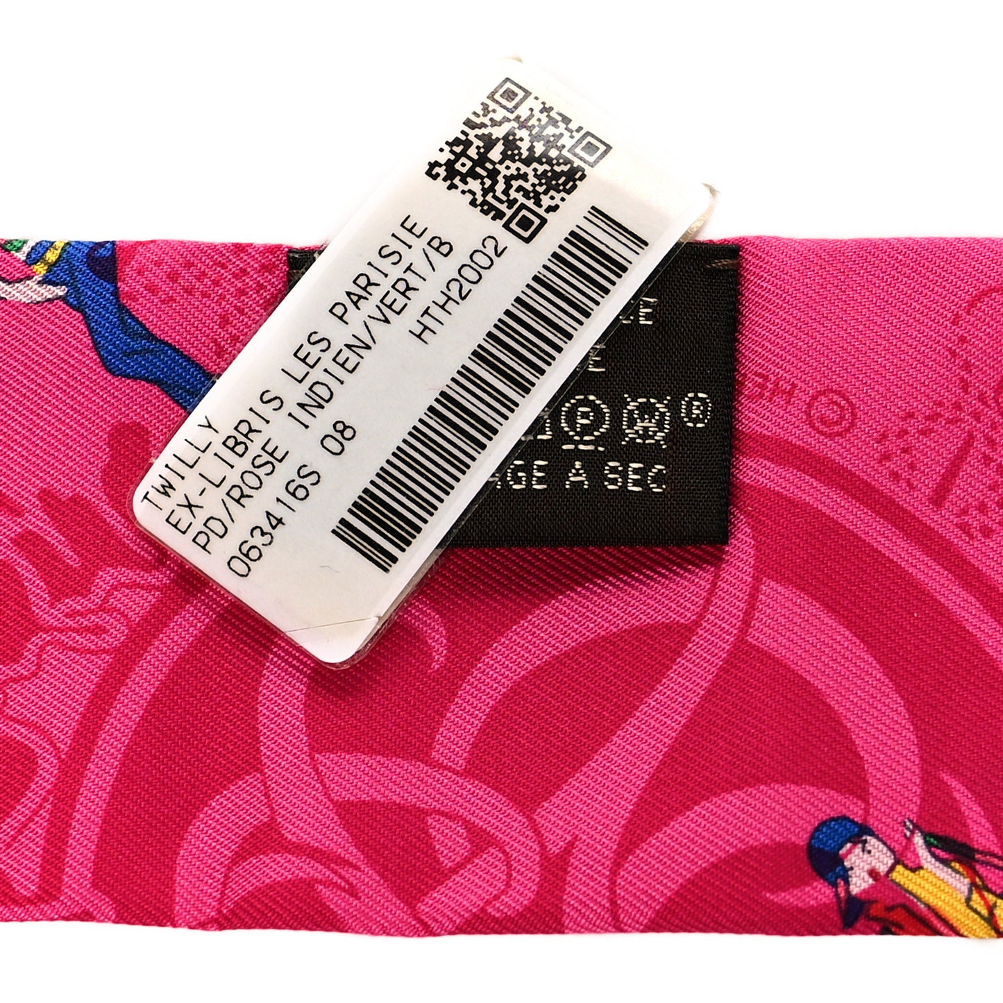 Silk Ex-Libris Les Parisie Twilly Rose Indien Vert Bleu