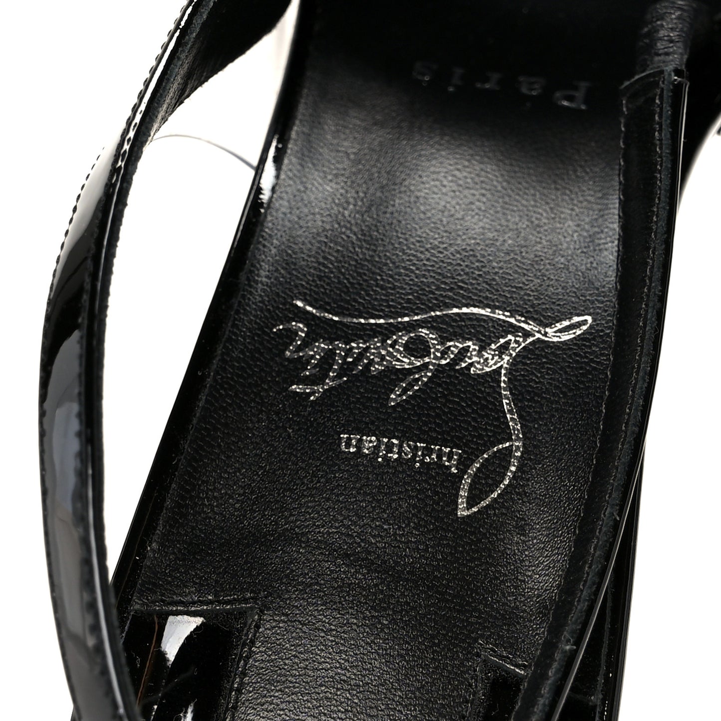 Patent PVC Posticha 80 Slingback Pumps 40 Black