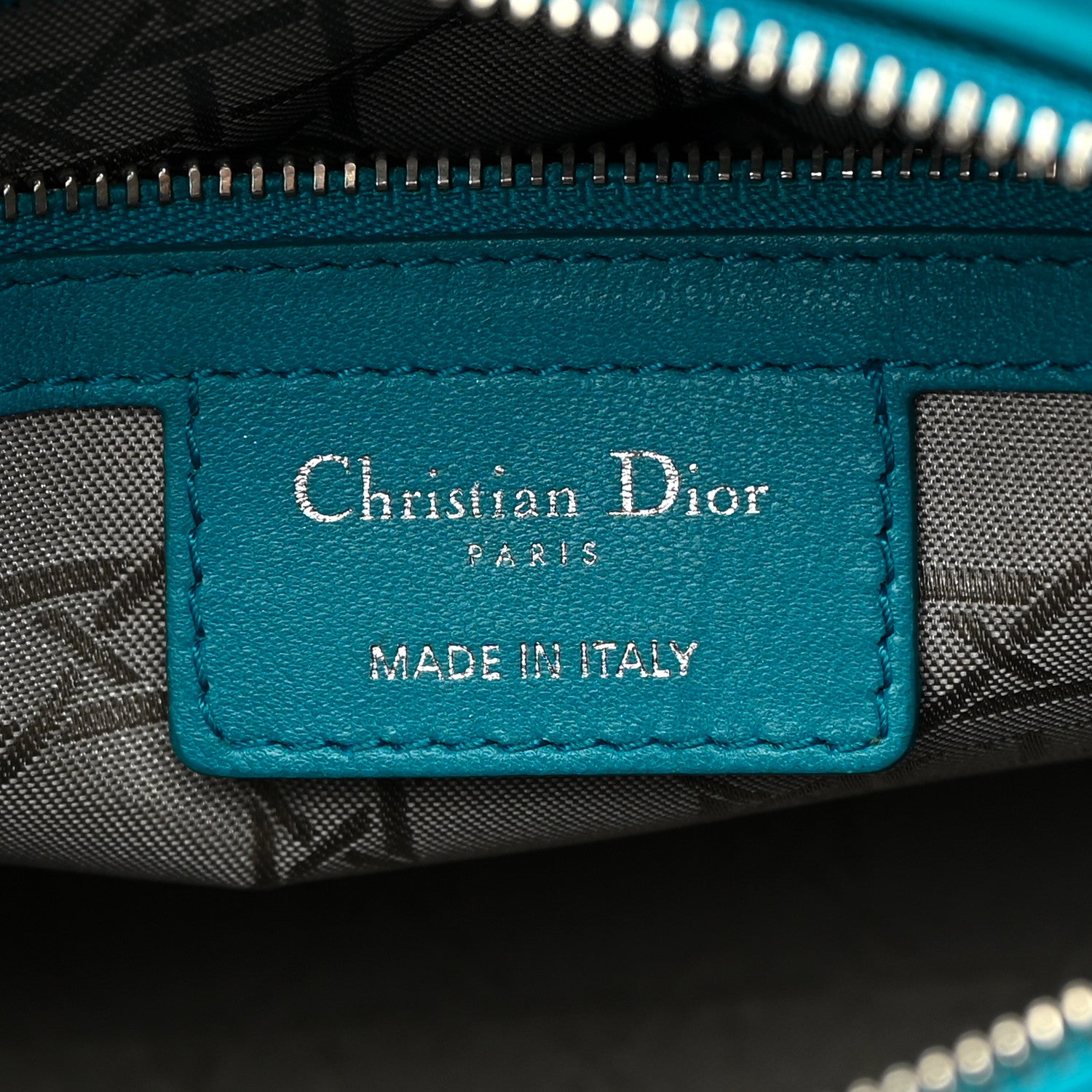 Christian Dior Lambskin Cannage Medium Lady Dior Blue 6 of 14