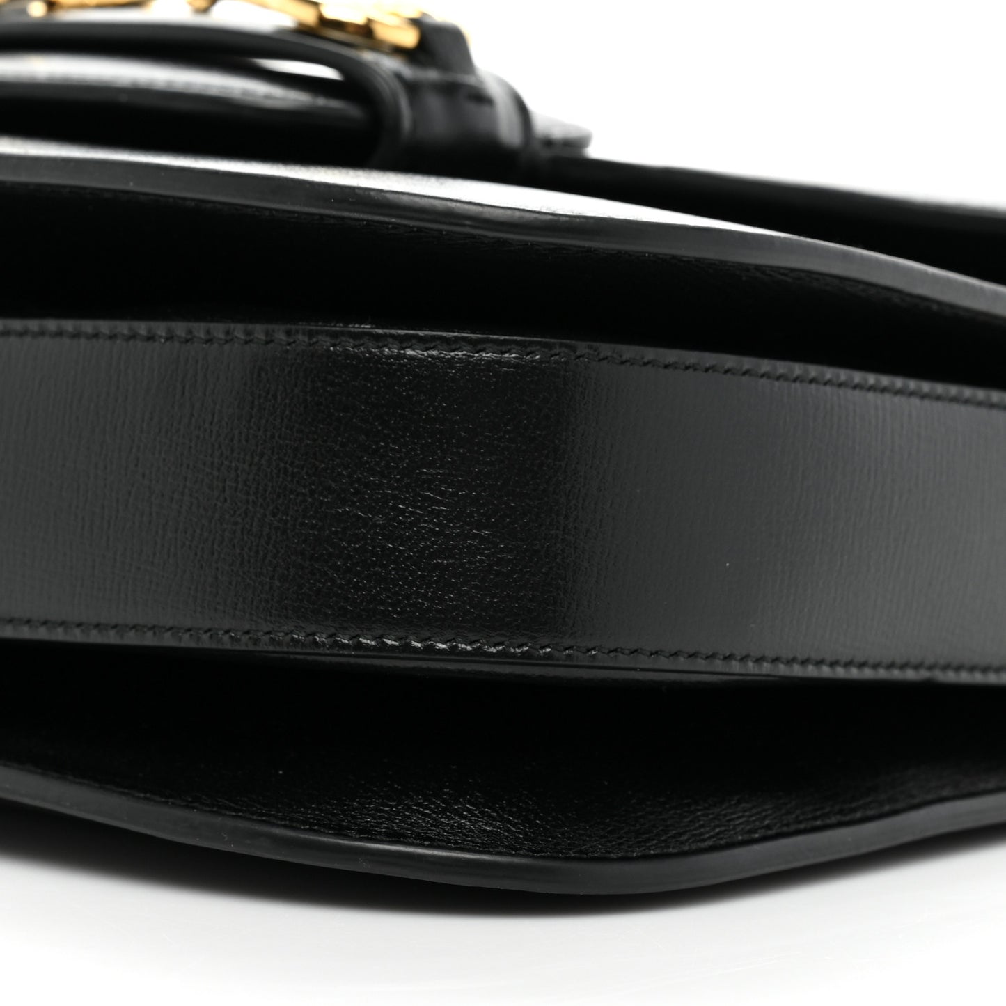 Azalea Calfskin Horsebit 1955 Shoulder Bag Black