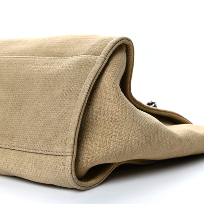 Chanel Canvas Medium Deauville Tote Beige Black 10 of 12