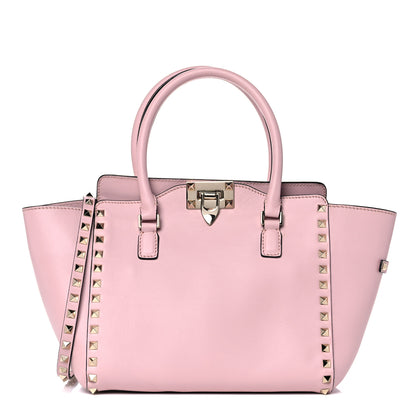 Valentino Garavani Vitello Small Rockstud Double Handle Tote Water Rose 1 of 11