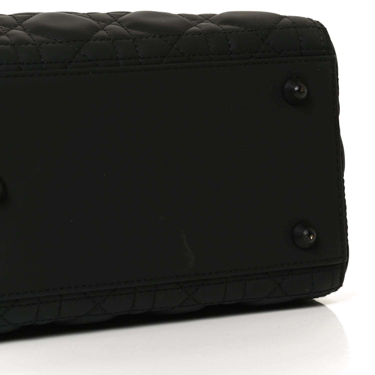 Christian Dior Ultra Matte Calfskin Cannage Large Lady Dior Black 14 of 15