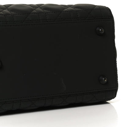 Christian Dior Ultra Matte Calfskin Cannage Large Lady Dior Black 14 of 15