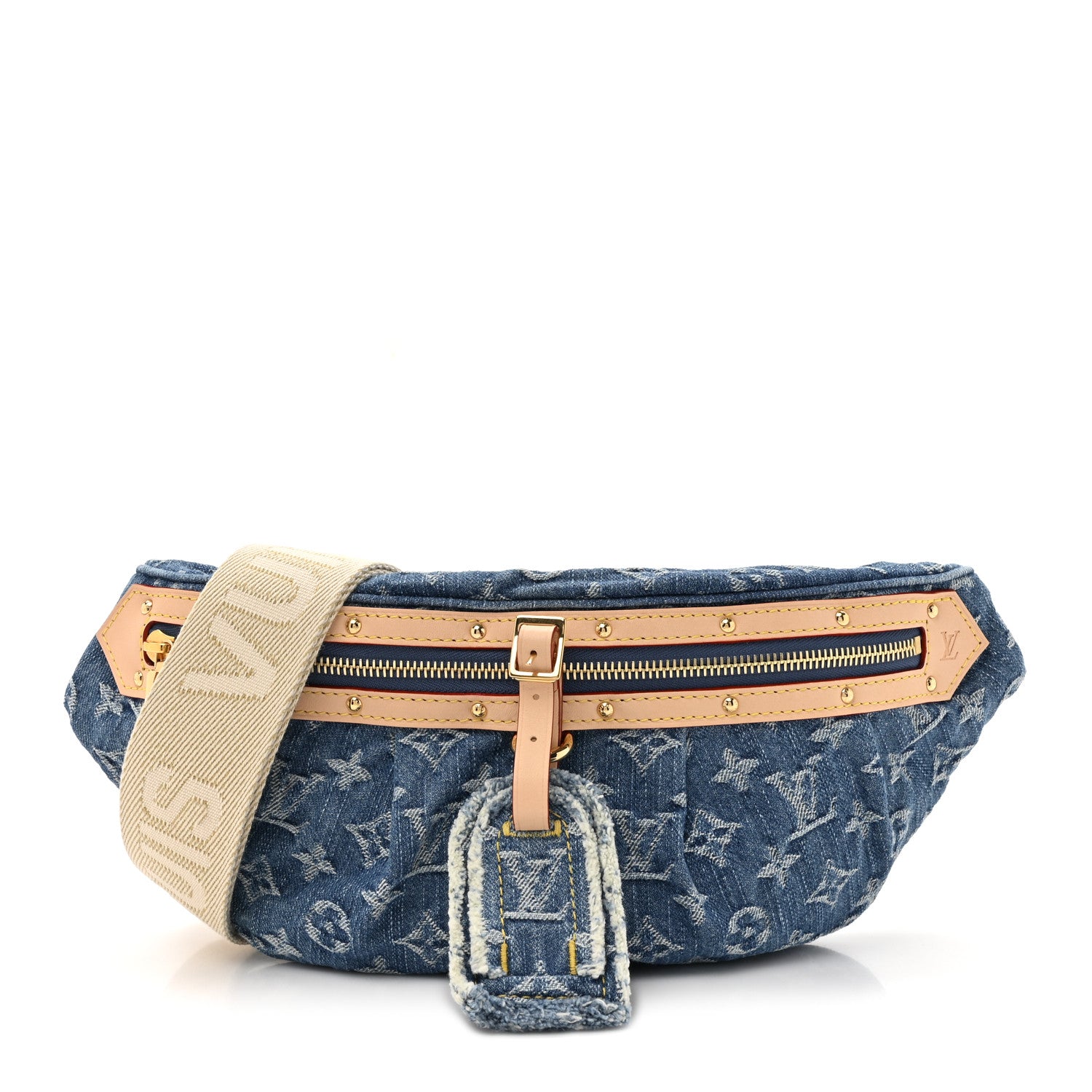 Louis Vuitton Monogram Denim High Rise Bumbag Blue 1 of 9