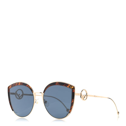 Fendi Metal Acetate F is Fendi FF Cat Eye Sunglasses FF 0290/S Blue Havana 1 of 10