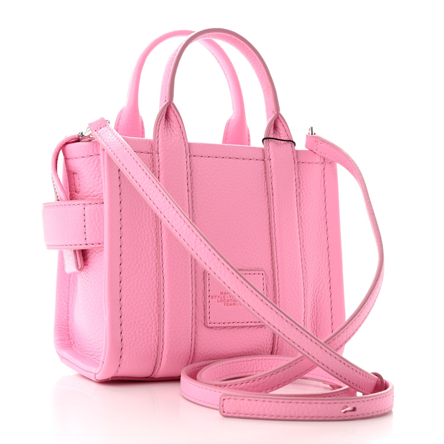 Marc Jacobs Grained Calfskin Micro The Tote Bag Fluro Candy 2 of 9
