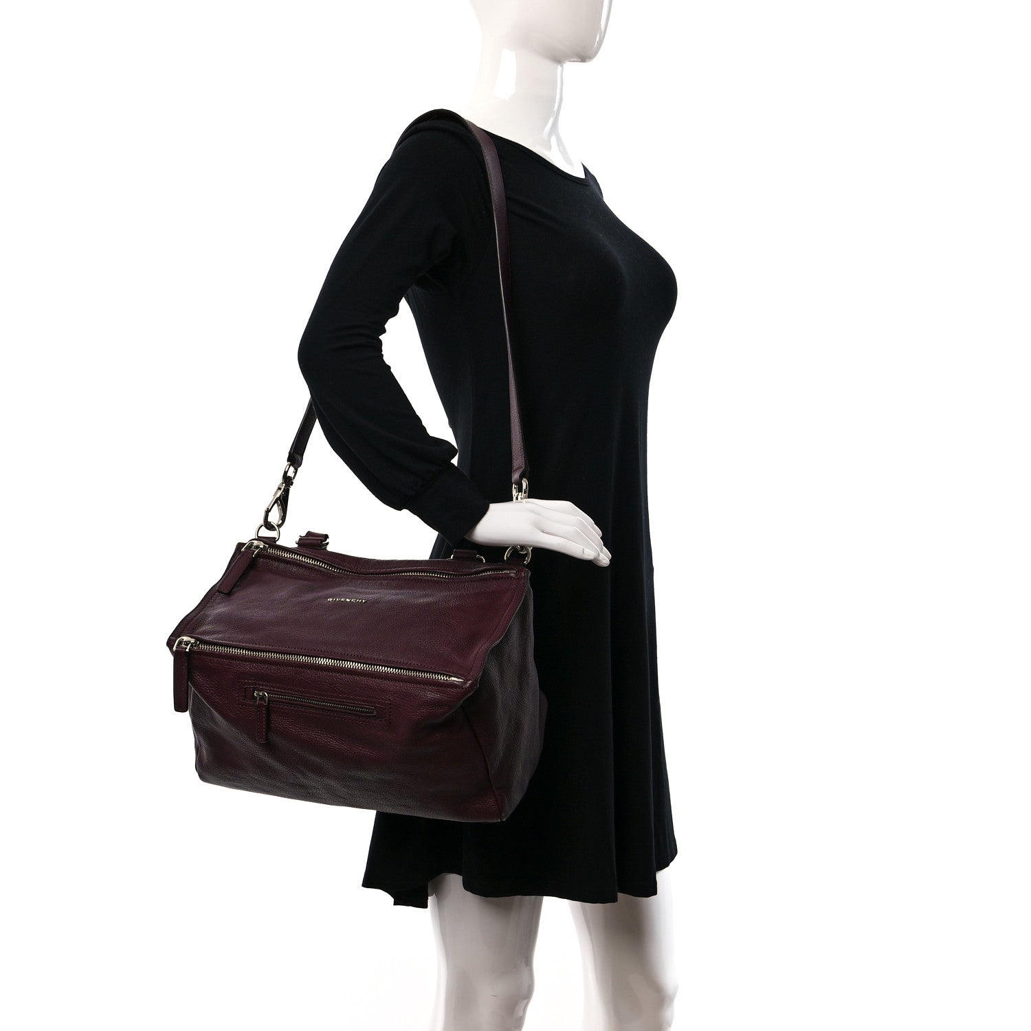 Givenchy Sugar Goatskin Medium Pandora Oxblood 2 of 9