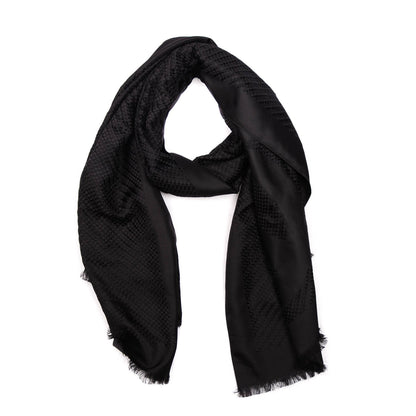 Chanel Silk CC Scarf Black 1 of 5