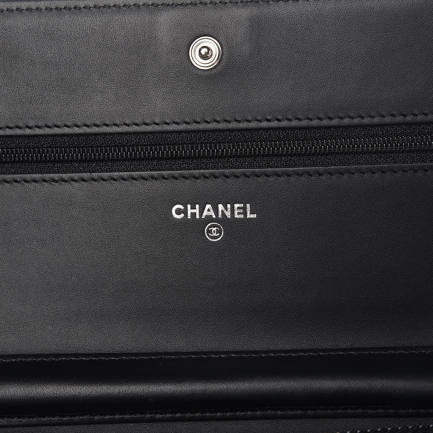 Chanel Caviar Quilted Boy Wallet On Chain WOC Black 6 of 9