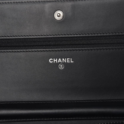Chanel Caviar Quilted Boy Wallet On Chain WOC Black 6 of 9