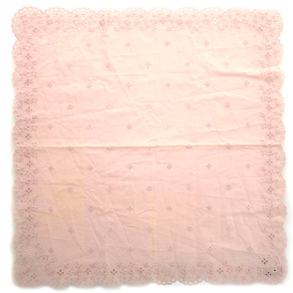 Louis Vuitton Embroidered Eyelet Bandana Scarf Pink 1 of 6