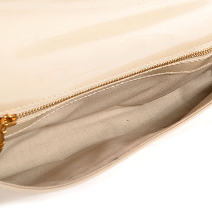 Louis Vuitton Patent Sobe Clutch Blanc Corail 5 of 7