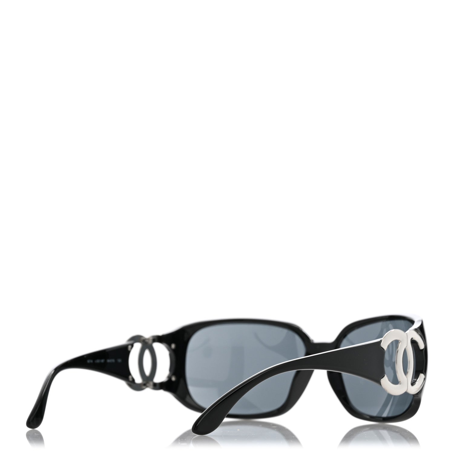 Chanel Acetate CC Sunglasses 6014 Black 4 of 9