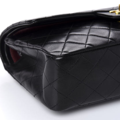 Chanel Lambskin Quilted Medium Double Flap Black 7 of 11