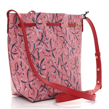 Mansur Gavriel X MARC CAMILLE CHAIMOWICZ Calfskin Mini Bucket Bag Pink Blue 3 of 11