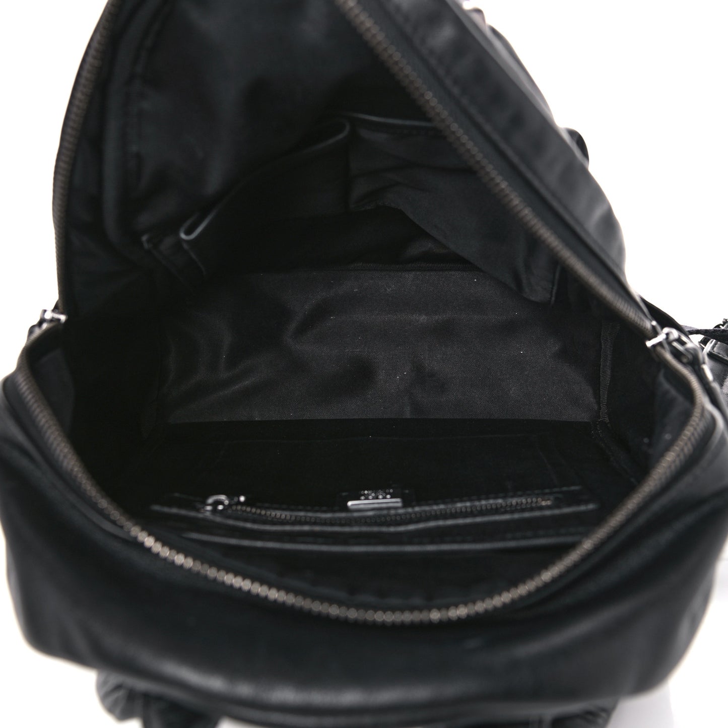 Calfskin Medium Studded Backpack Black