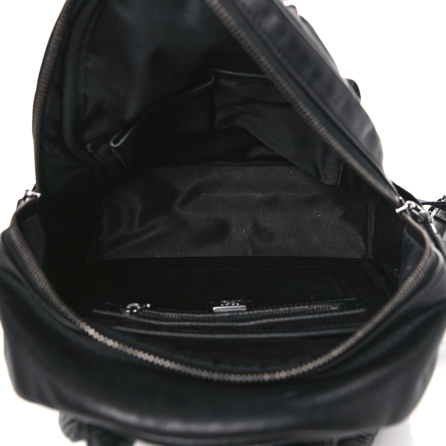 MCM Calfskin Medium Studded Backpack Black 4 of 15
