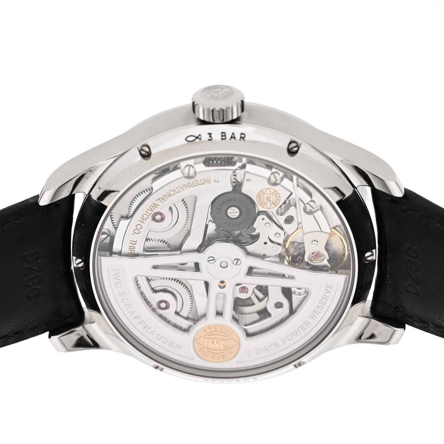 Stainless Steel Alligator 44mm Portuguese Annual Calendar Automatic Watch IW503501