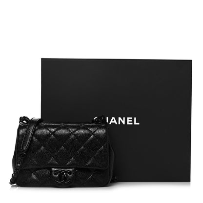 Chanel Caviar Quilted Incognito Mini Square Flap Black 10 of 10