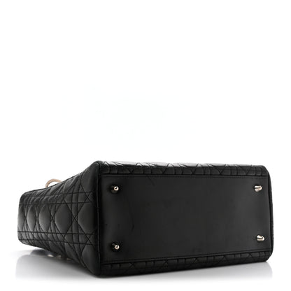 Christian Dior Lambskin Cannage Medium Lady Dior Black 7 of 27