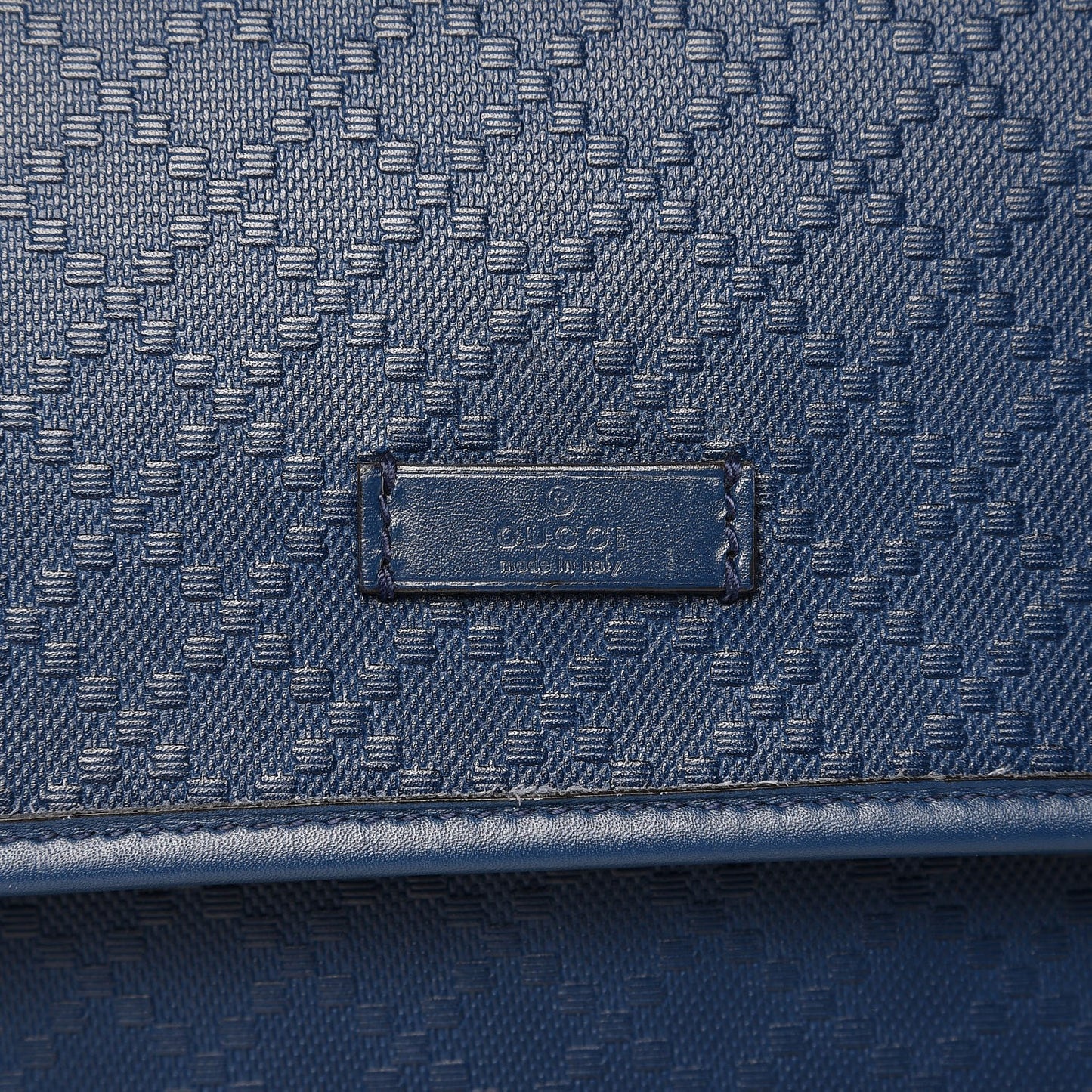 Diamante Medium Flap Messenger Bag Blue