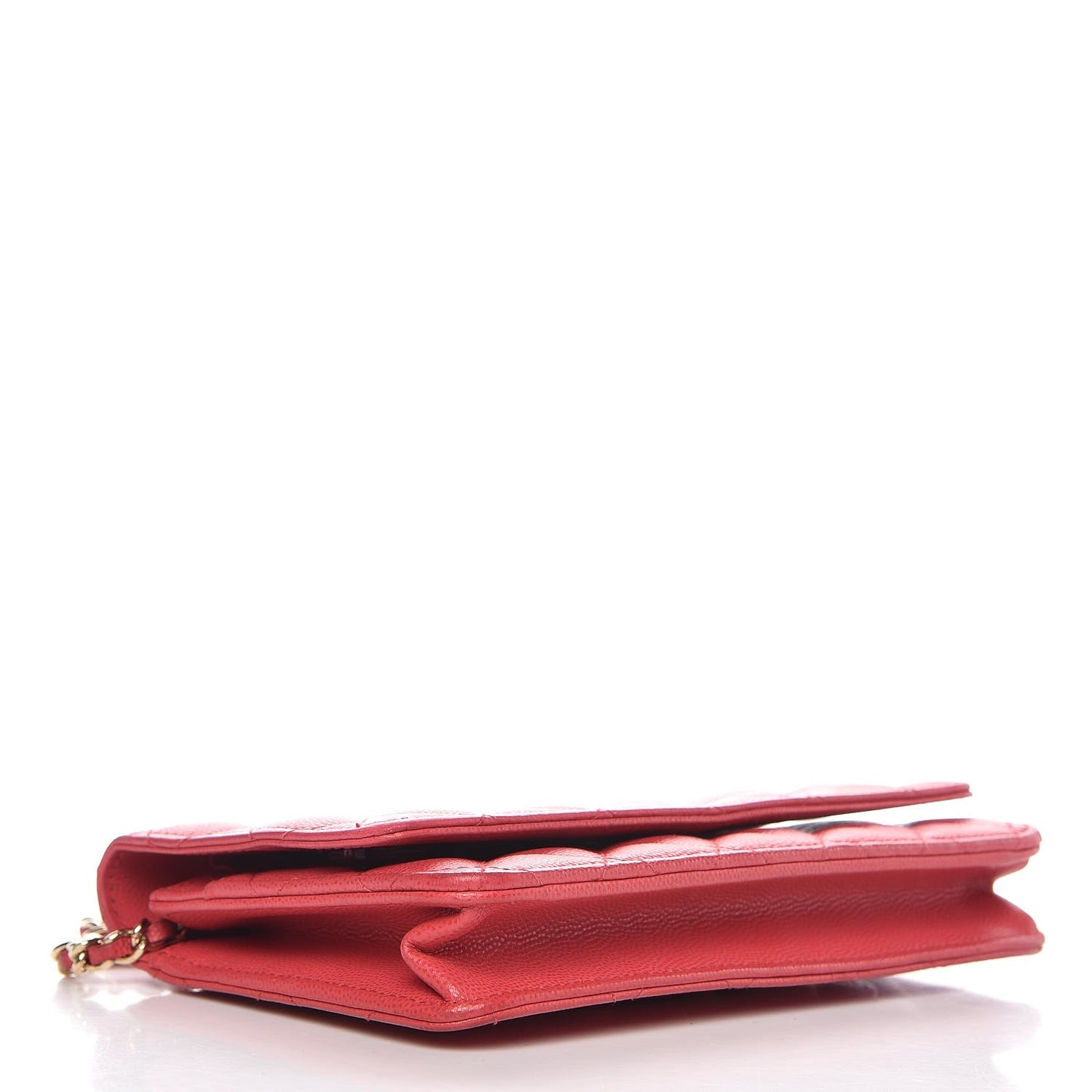 Caviar Quilted Wallet On Chain WOC Pink