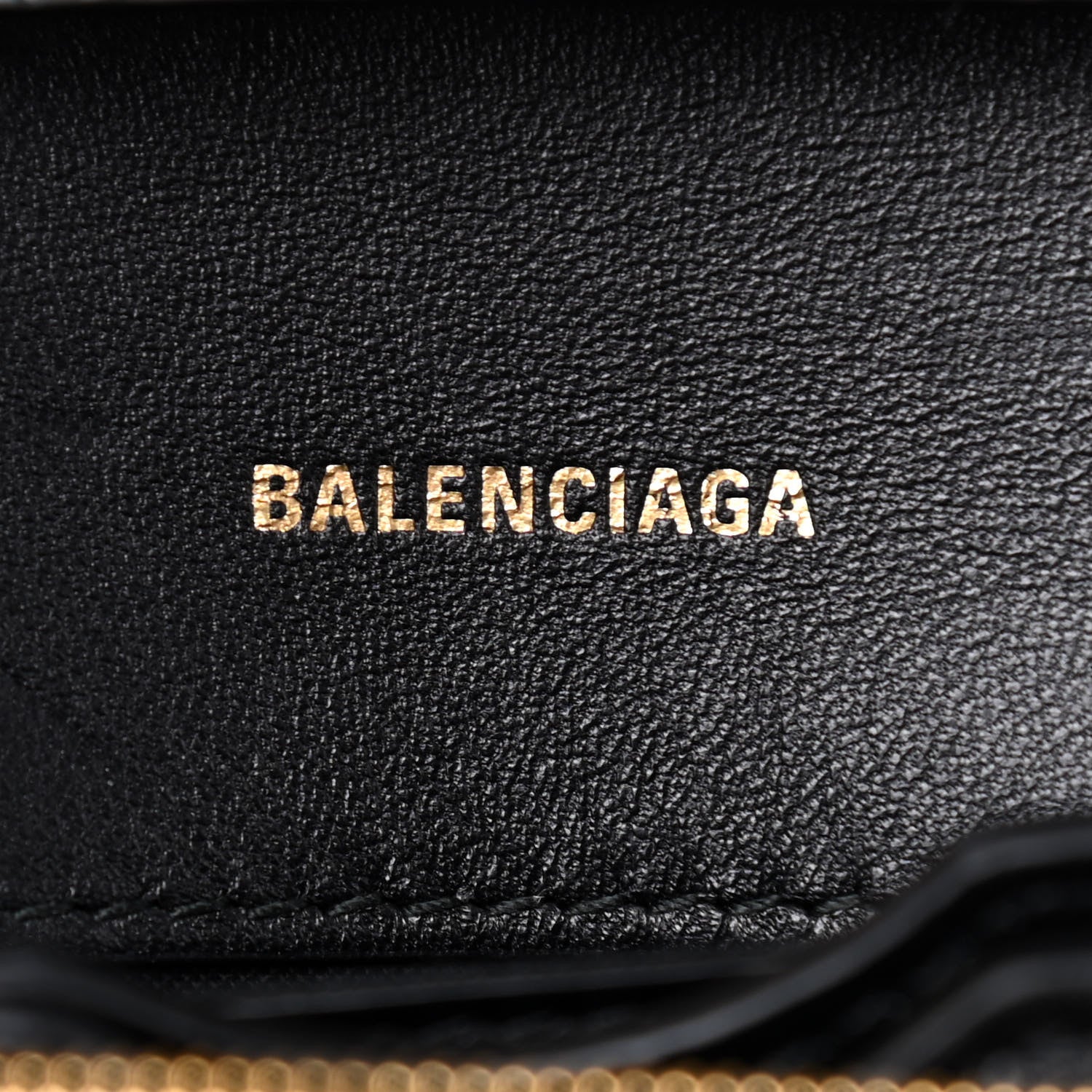 Balenciaga Shiny Calfskin Crocodile Embossed Small B Bag Black 8 of 9
