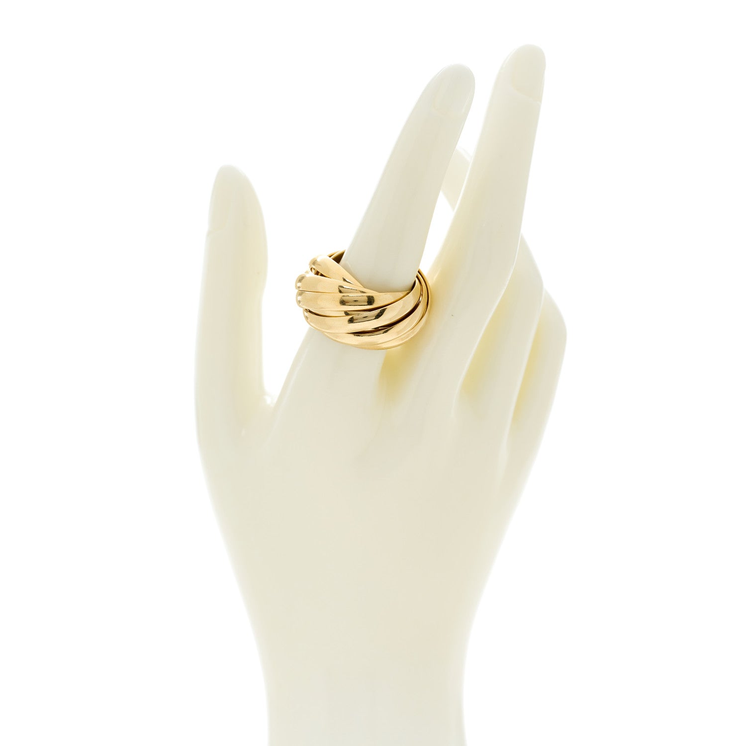 Tiffany 18K Yellow Gold Paloma's Melody Nine-Band Ring 60 9 8 of 8