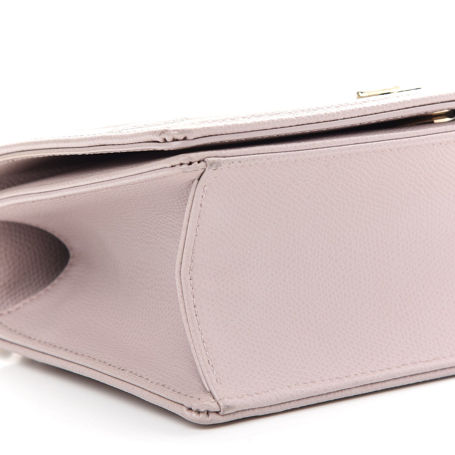 Grained Calfskin Small Diorama Flap Bag Rose Poudre