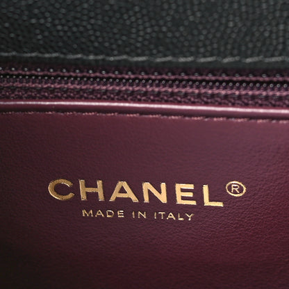 Chanel Caviar Quilted Small Coco Chain Handle Flap Black 6 of 10