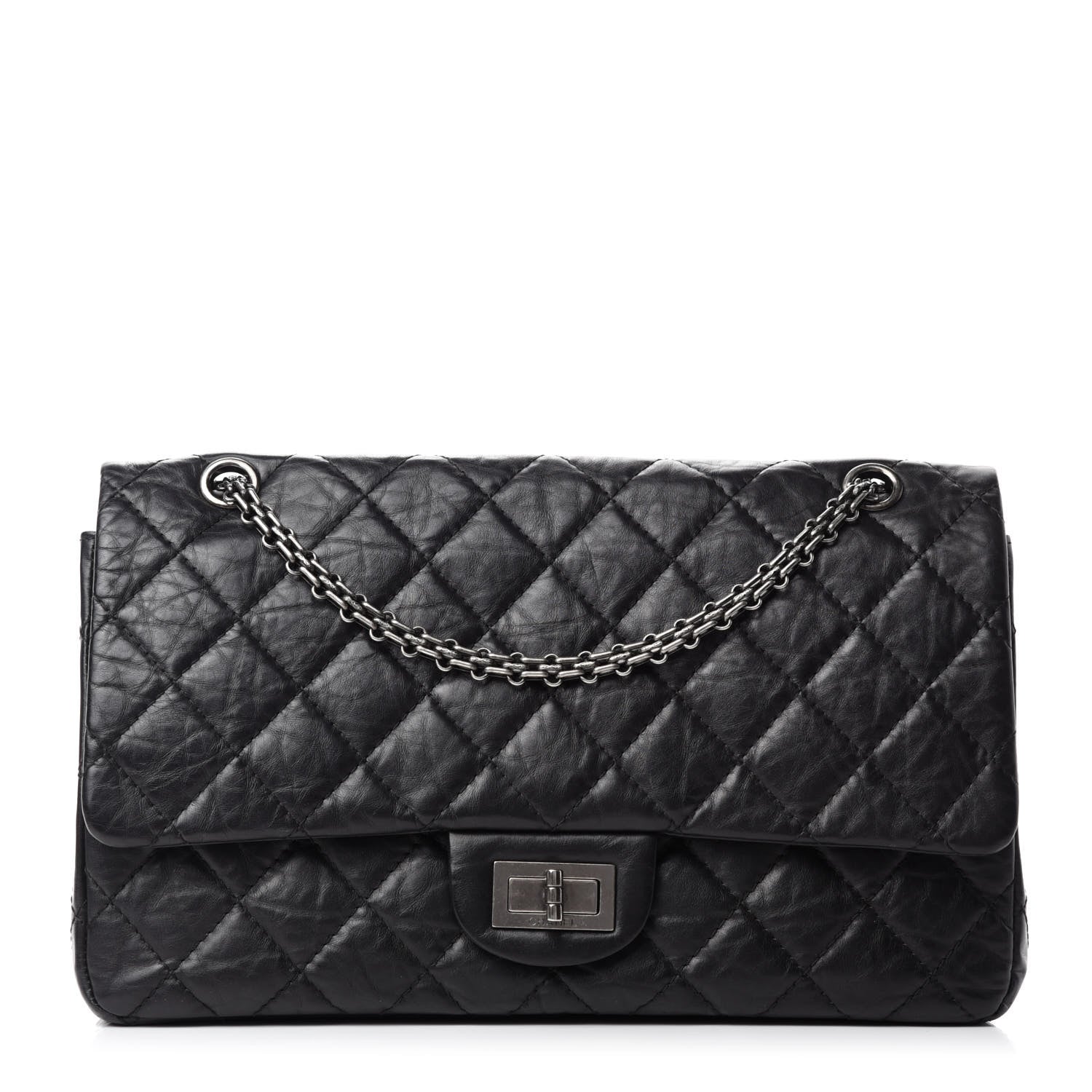 Chanel Aged Calfskin Quilted 2.55 Reissue 227 Flap Black 1 of 13