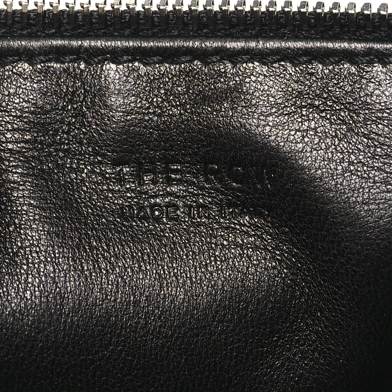 The Row Grained Calfskin 90's Bag Black 6 of 9