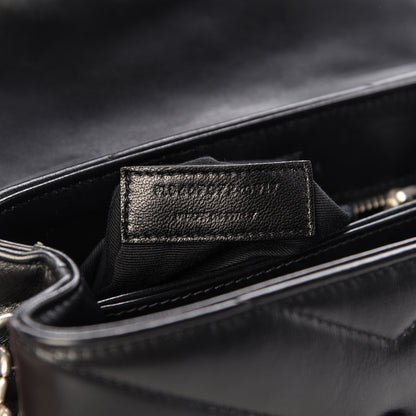 Saint Laurent Calfskin Y Quilted Monogram Toy Loulou Crossbody Bag Black 8 of 11
