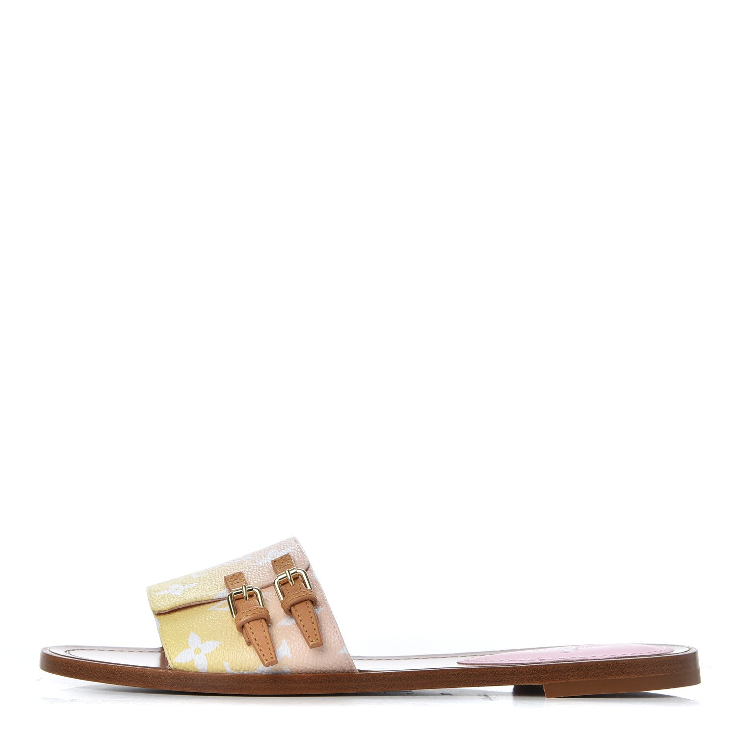 Louis Vuitton Monogram By The Pool Lock It Flat Mule 38 Pink 1 of 15