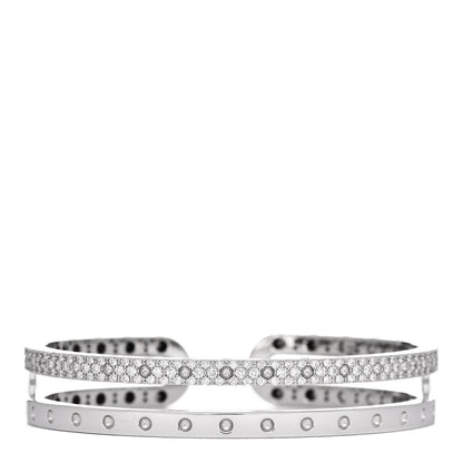 Roberto Coin 18K White Gold Diamond Pois Moi Double Symphony Bracelet 1 of 3